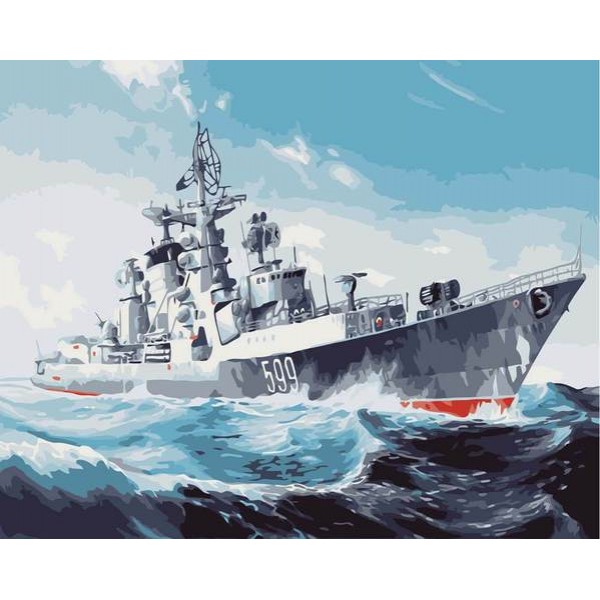 Warship - DIY Painting By Numbers