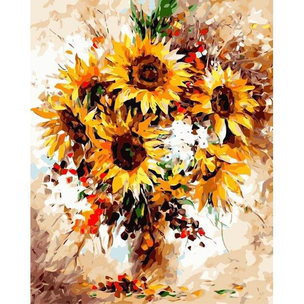 Sunflower - DIY Painting By Numbers