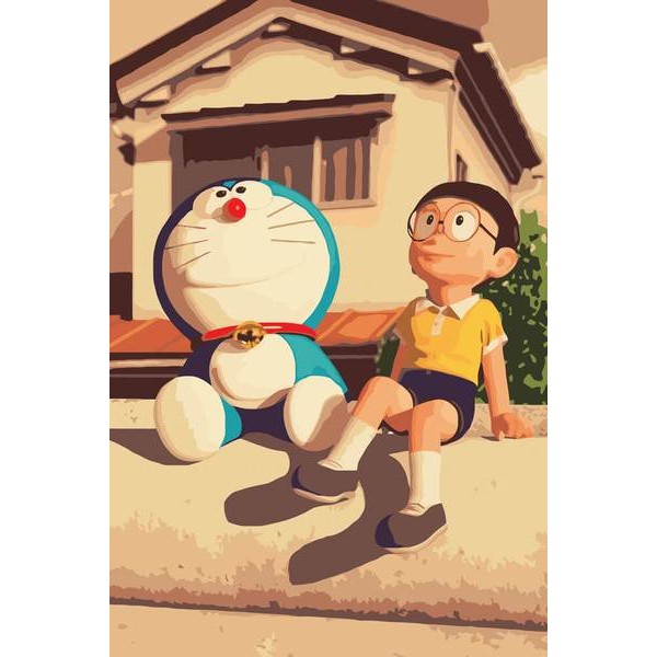 Doraemon - DIY Painting By Numbers