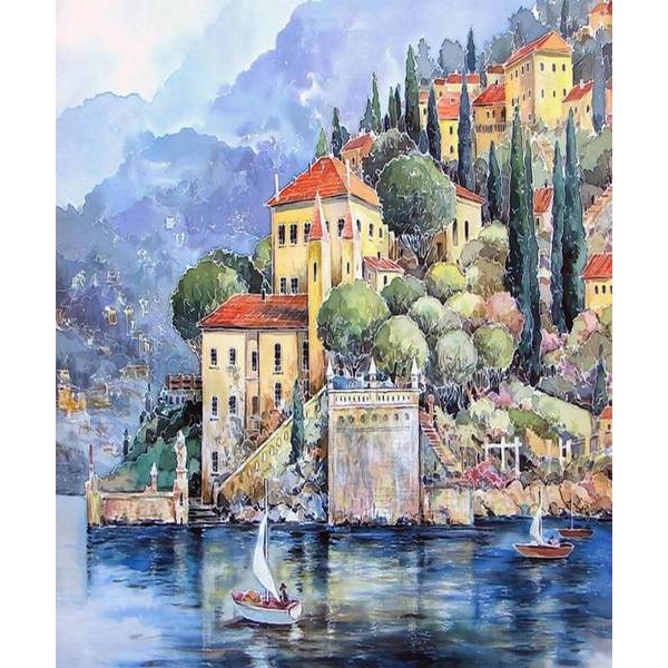 Cliff Village - DIY Painting By Numbers