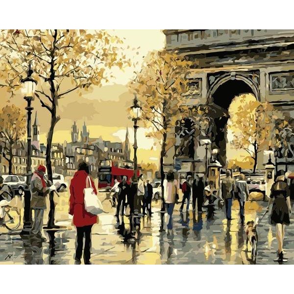 Busy Paris - DIY Painting By Numbers