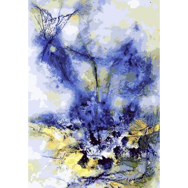 Blue Splash - DIY Painting By Numbers