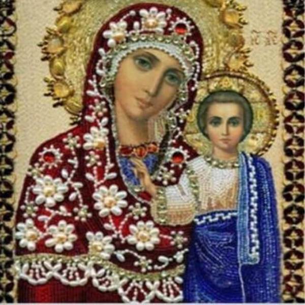 Virgin Mary and Jesus Christ #2 - DIY Diamond Painting