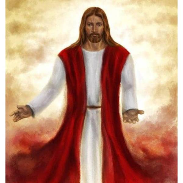 Jesus Christ in Clouds #2 - DIY Diamond Painting