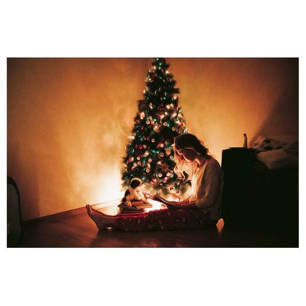 Lady in a Christmas Tree - DIY Diamond Painting