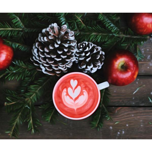 Christmas Latte - DIY Diamond Painting