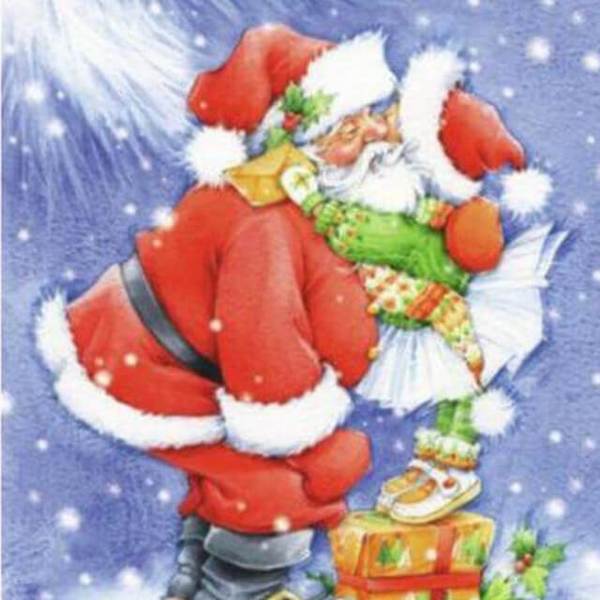 Hugging Santa - DIY Diamond  Painting