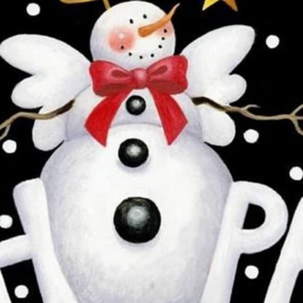 H.O.P.E. Snowman - DIY Diamond  Painting