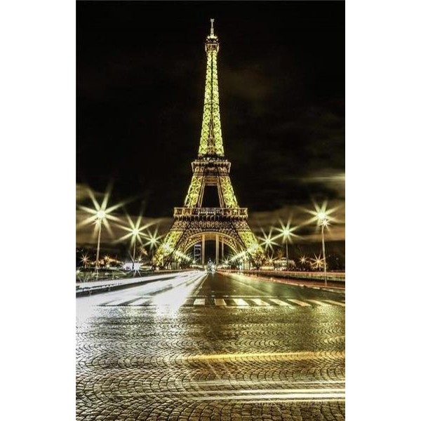 Eiffel Tower in Night View - DIY Diamond Painting