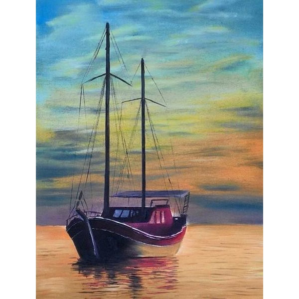 Small Sailing Boat - DIY Diamond Painting