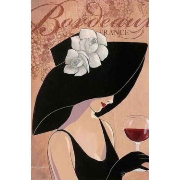 Sassy Girl in White Ribbon - DIY Diamond Painting