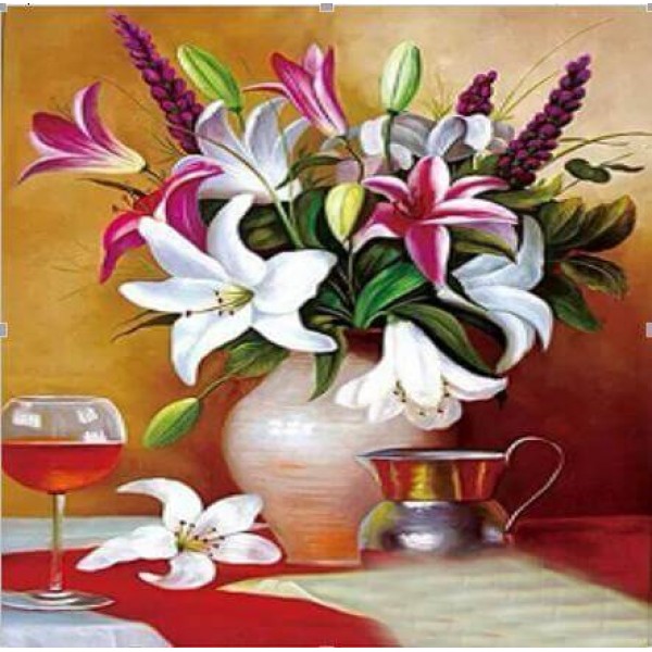 Violet Flower - DIY Diamond Painting