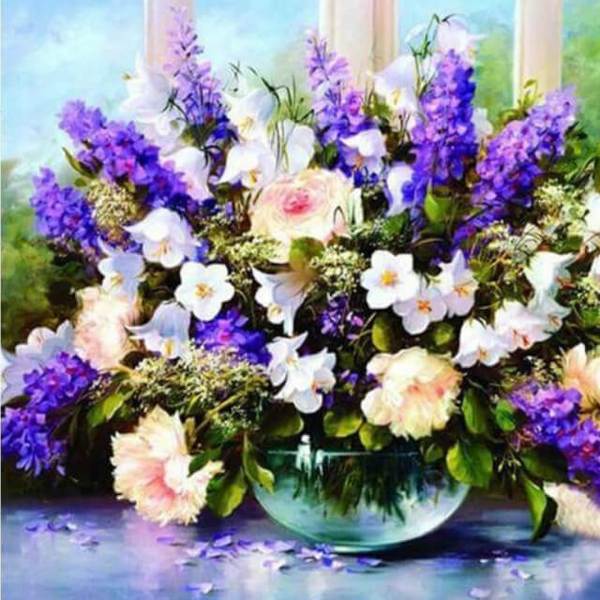 Lavender flowers - DIY Diamond Painting