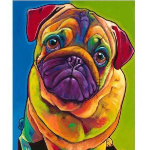 Dog Pop Art #8 - DIY Diamond Painting