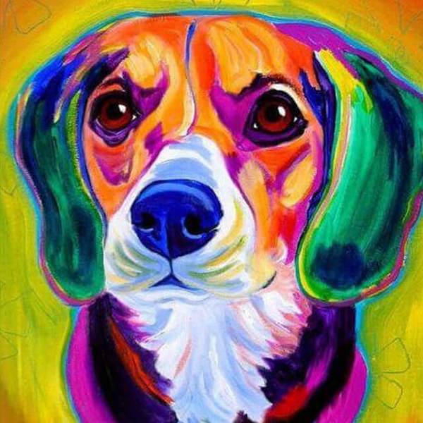 Dog Pop Art #13 - DIY Diamond Painting