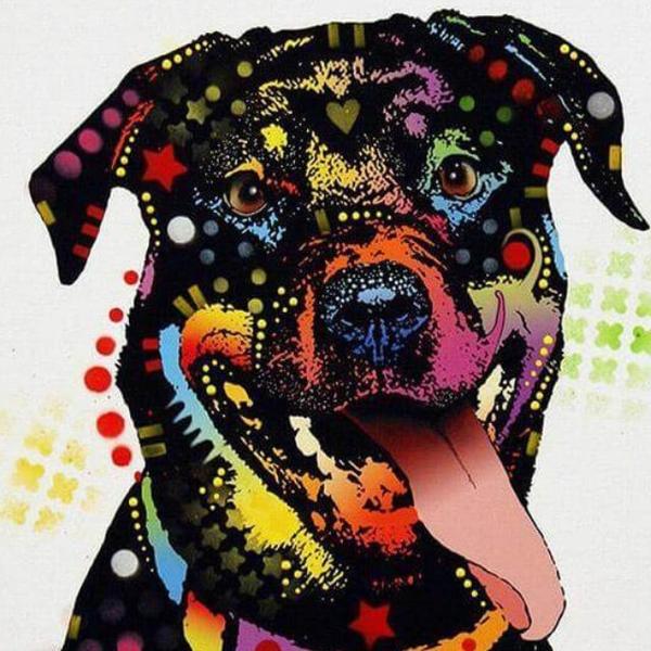 Colorful Dog - DIY Diamond  Painting
