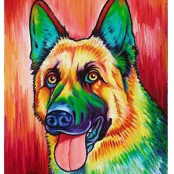 Dog Pop Art #3 - DIY Diamond Painting