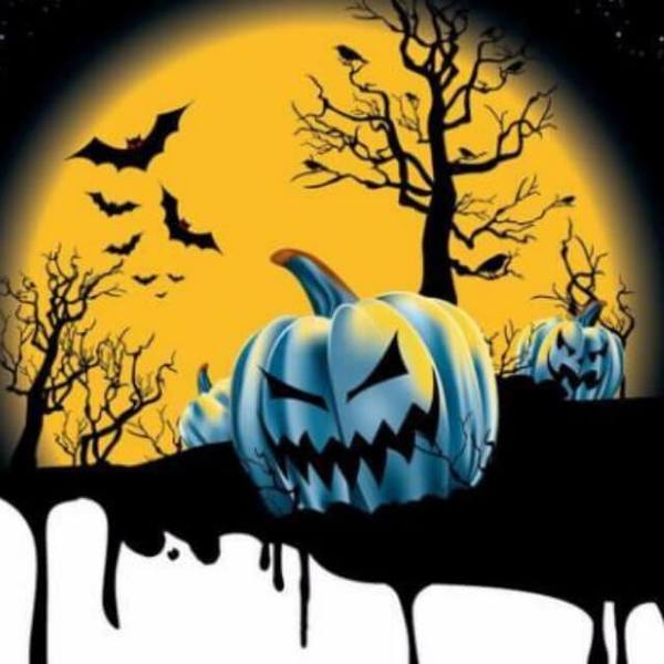 Halloween Pumpkin Ghost - DIY Diamond Painting