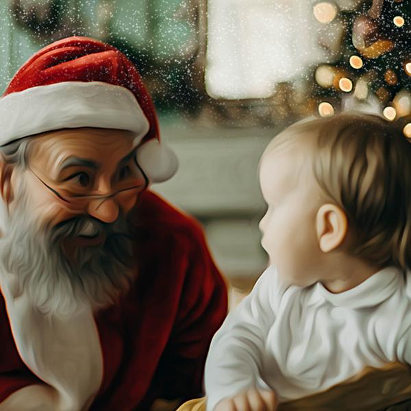 Santa and a Baby - DIY Diamond Painting