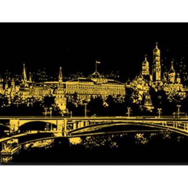 Moscow - DIY Scratch Painting