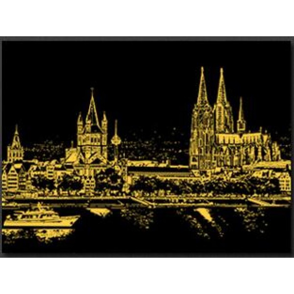 Cologne Cathedral - DIY Scratch Painting