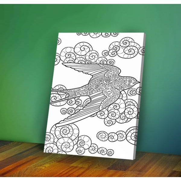 Flying bird - Coloring Canvas