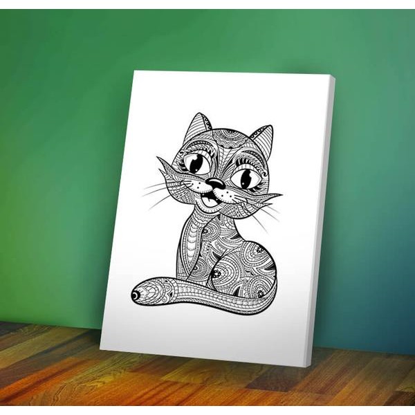Cat #2 -  Coloring Canvas