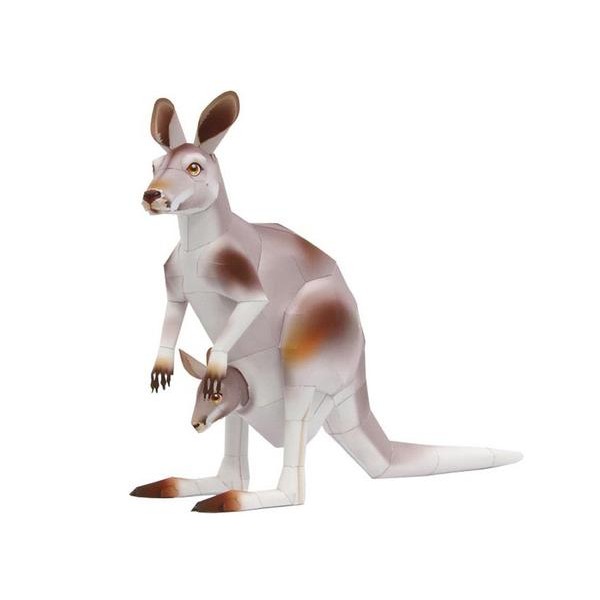 Australia Kangaroo DIY 3D Origami