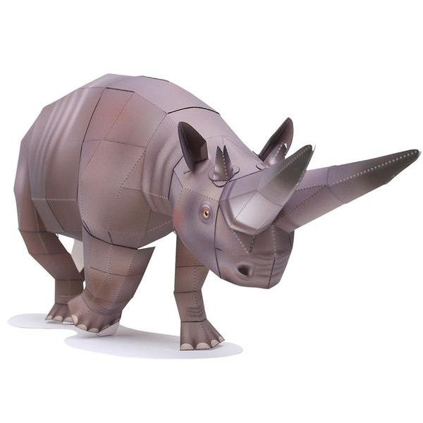 Egypt Arsinoitherium DIY 3D Origami