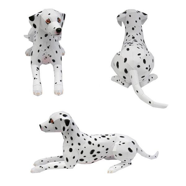 Dalmatian Spotty Dog DIY 3D Origami