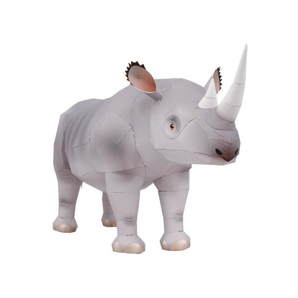 Black Rhinoceros DIY 3D Origami