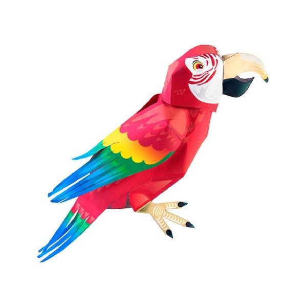 Macaw Parrot DIY 3D Origami