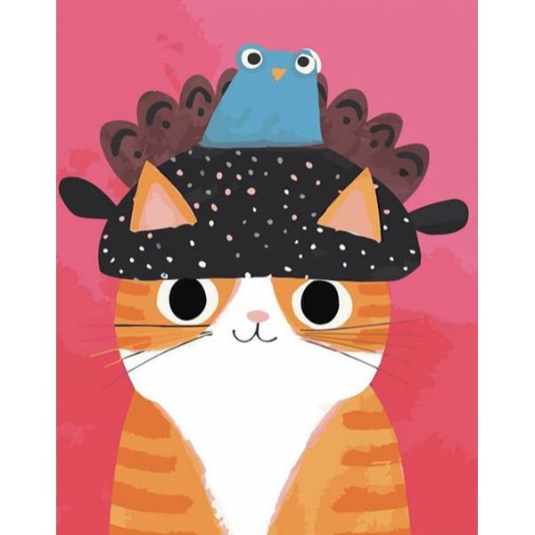 Happy Cat -  DIY Painting By Numbers