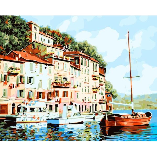 Great Place by the Lake - DIY Painting By Numbers