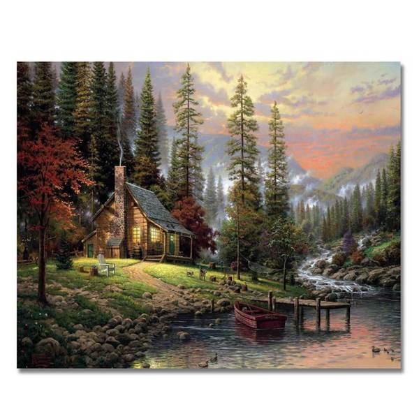 Lake House - DIY Painting By Numbers