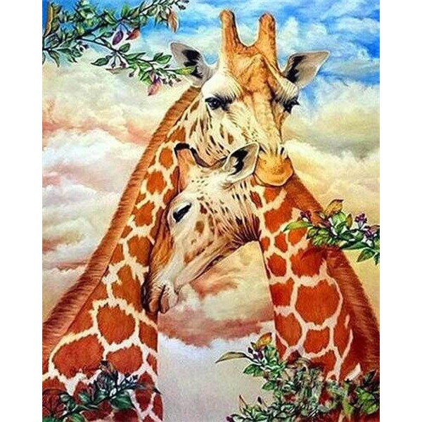 Giraffe Couple - DIY Painting By Numbers