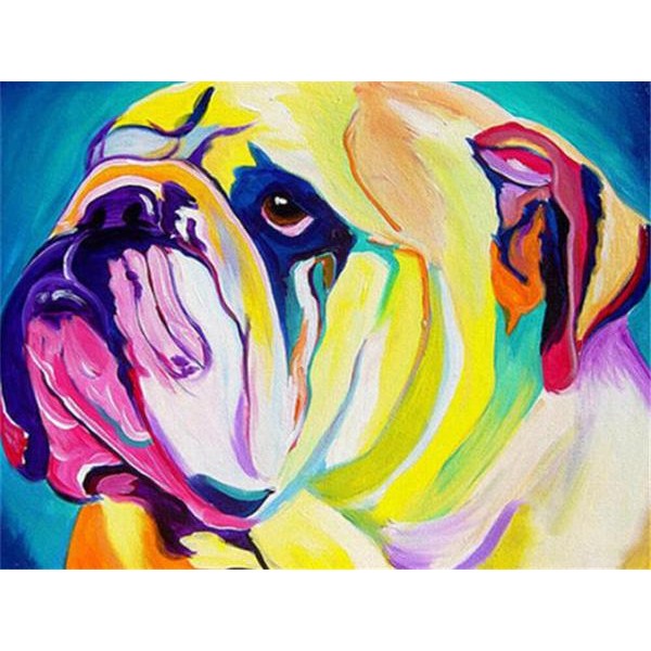 Cute Little Bulldog - DIY Painting By Numbers