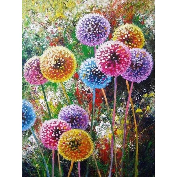 Colorful Dandelion - DIY Painting By Numbers