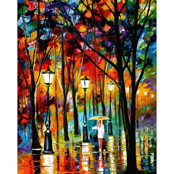 Rainy Night - DIY Painting By Numbers