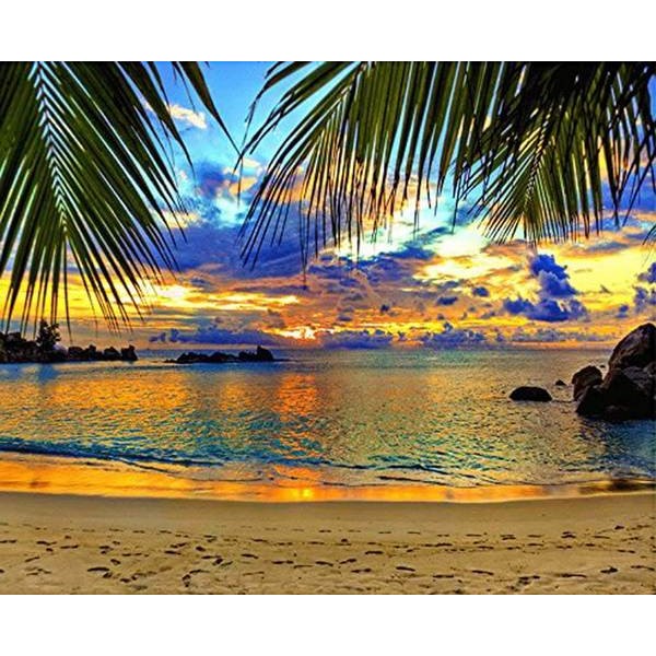 Asian Beach - DIY Painting By Numbers