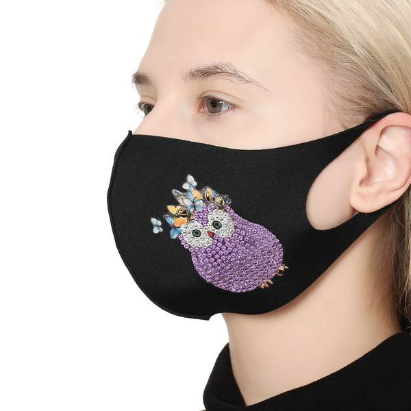 Purple Owl - DIY Diamond Face Mask