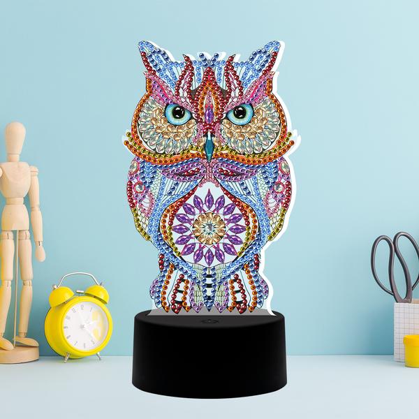 Abstract Owl - DIY Diamond Painting Table Decoration