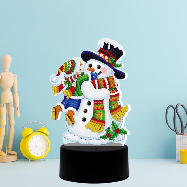 Happy Snowman - DIY Diamond Painting Table Decoration