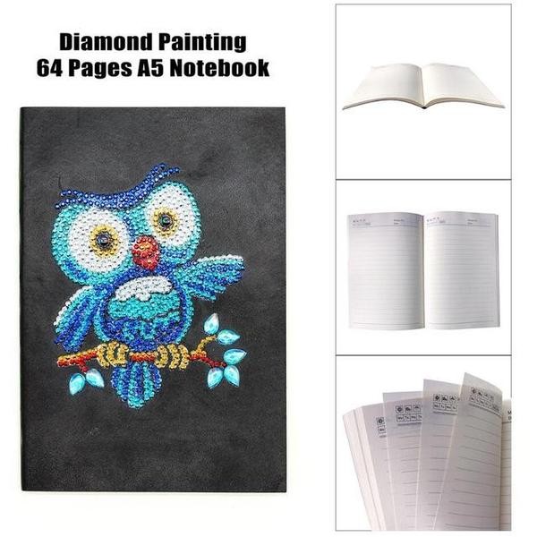 Baby Owl - DIY A5 Notebook Diamond Painting