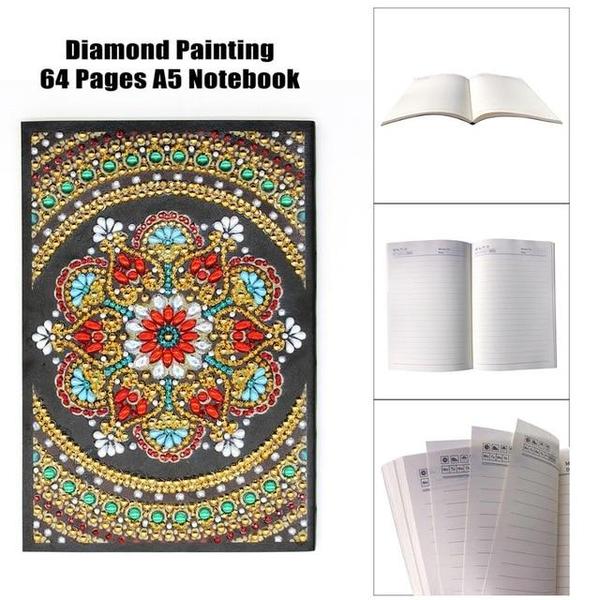 Mandala Flower - DIY A5 Notebook Diamond Painting