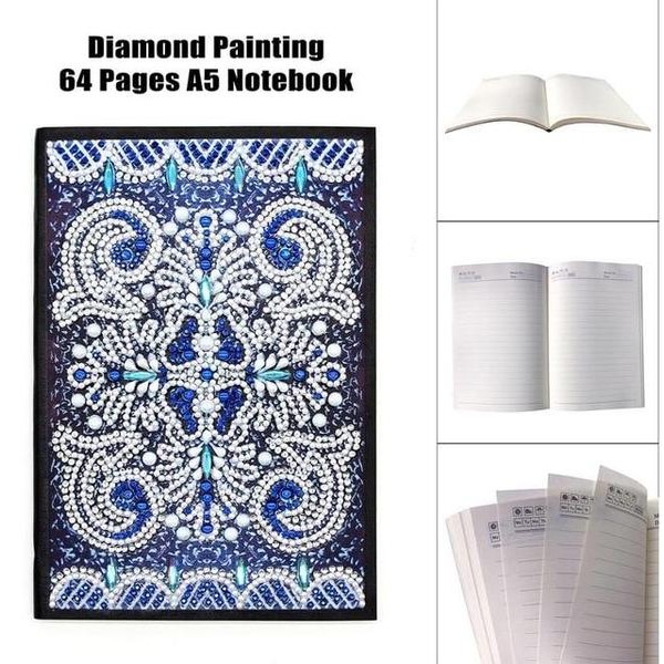 Mandala #3 - DIY A5 Notebook Diamond Painting