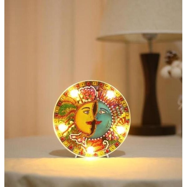 Sun and Moon - DIY Diamond Painting LED Lamp