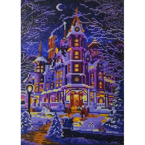 Castle in the Night LED Light - DIY Diamond Painting