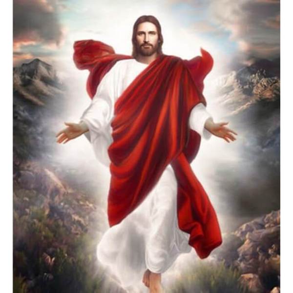 Jesus Christ in Clouds #4 - DIY Diamond Painting