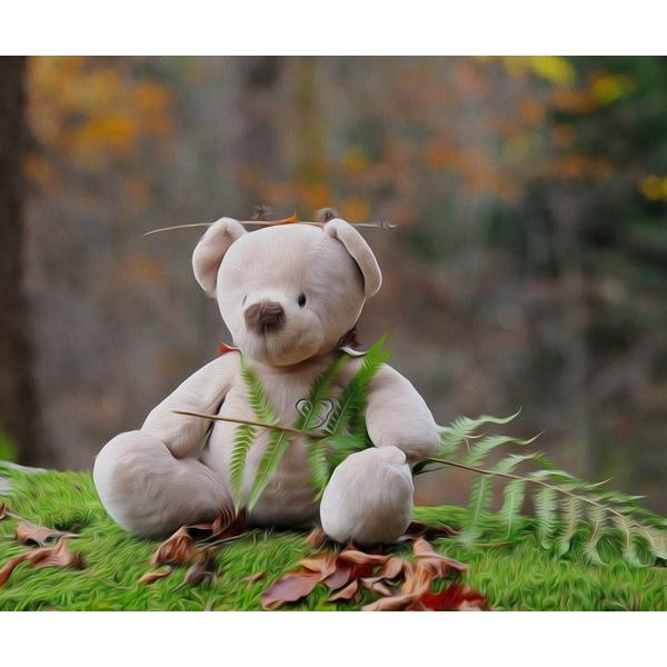 Teddy Bear Photoshoot - DIY Diamond Painting